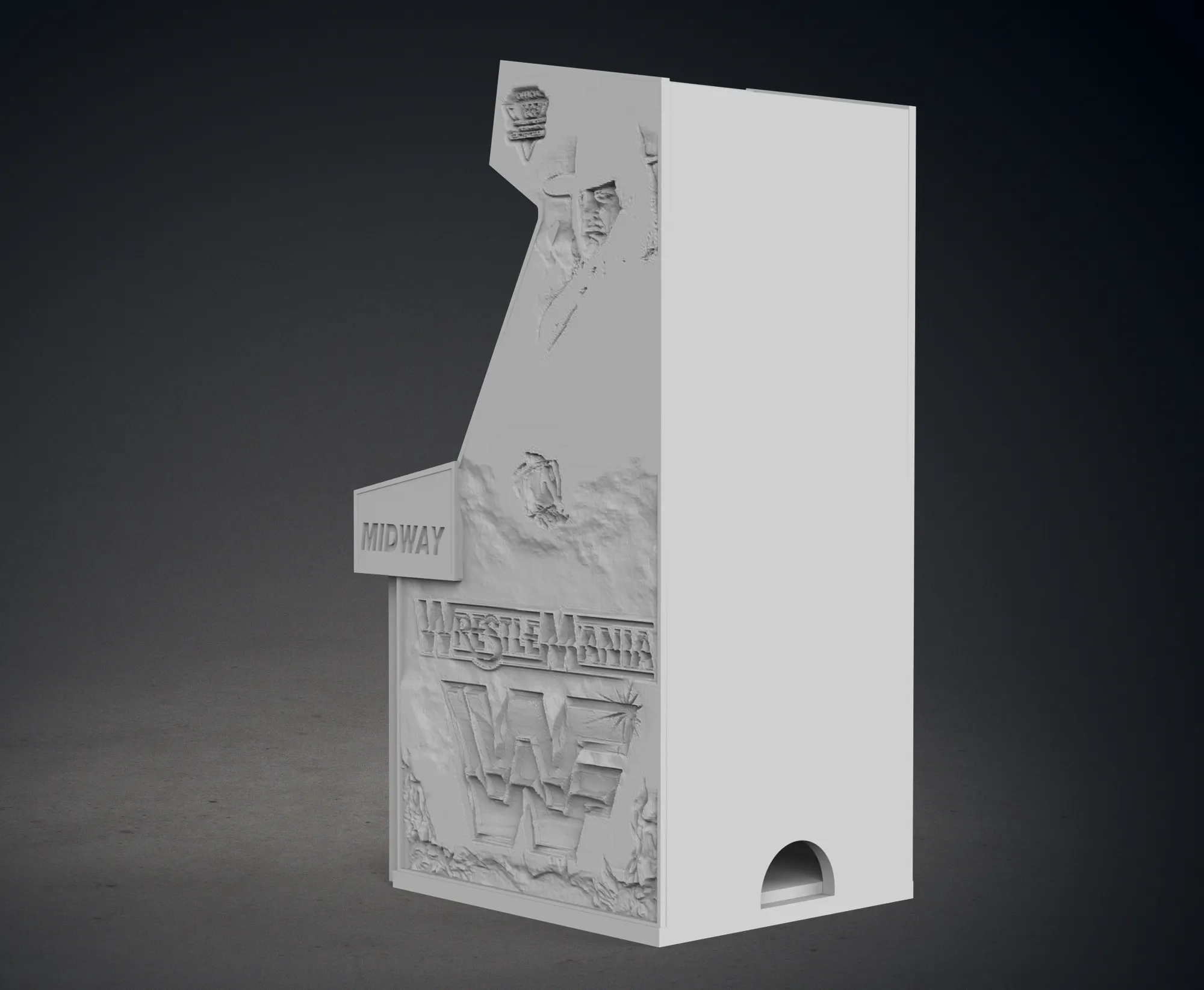 WWF - WrestleMania Arcade Cabinet with Lithophane