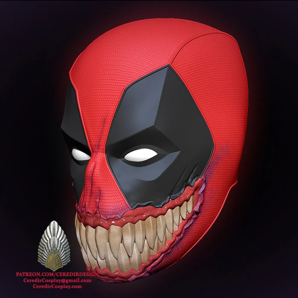 Venomized Deadpool Venom MAshup 3D DIGITAL DOWNLOAD