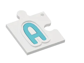 Puzzle Keychain