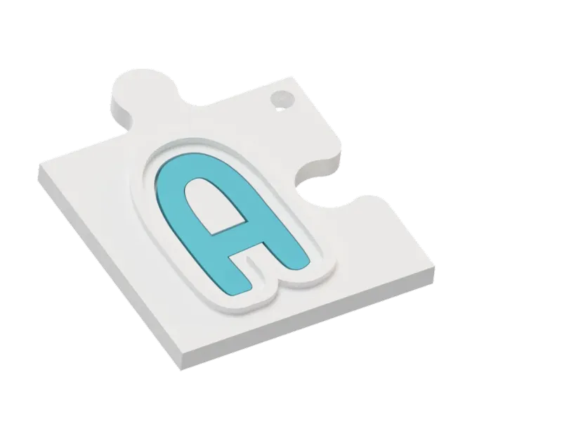 Puzzle Keychain