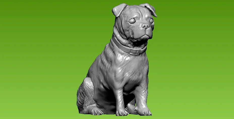 St. Bernard Dog statue - 3D print