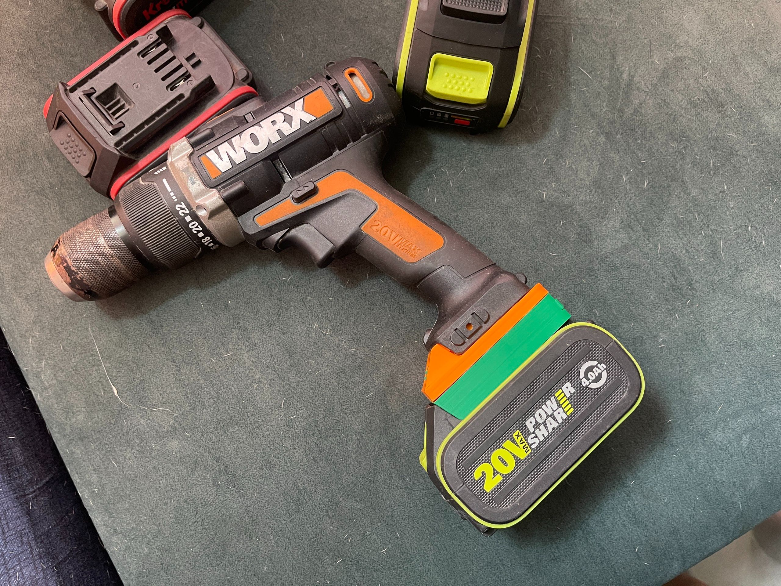 Worx Battery Adapter from 5 pins to 4 pins 3D models download