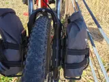 Bike suspension fork bottle cage mount.-1