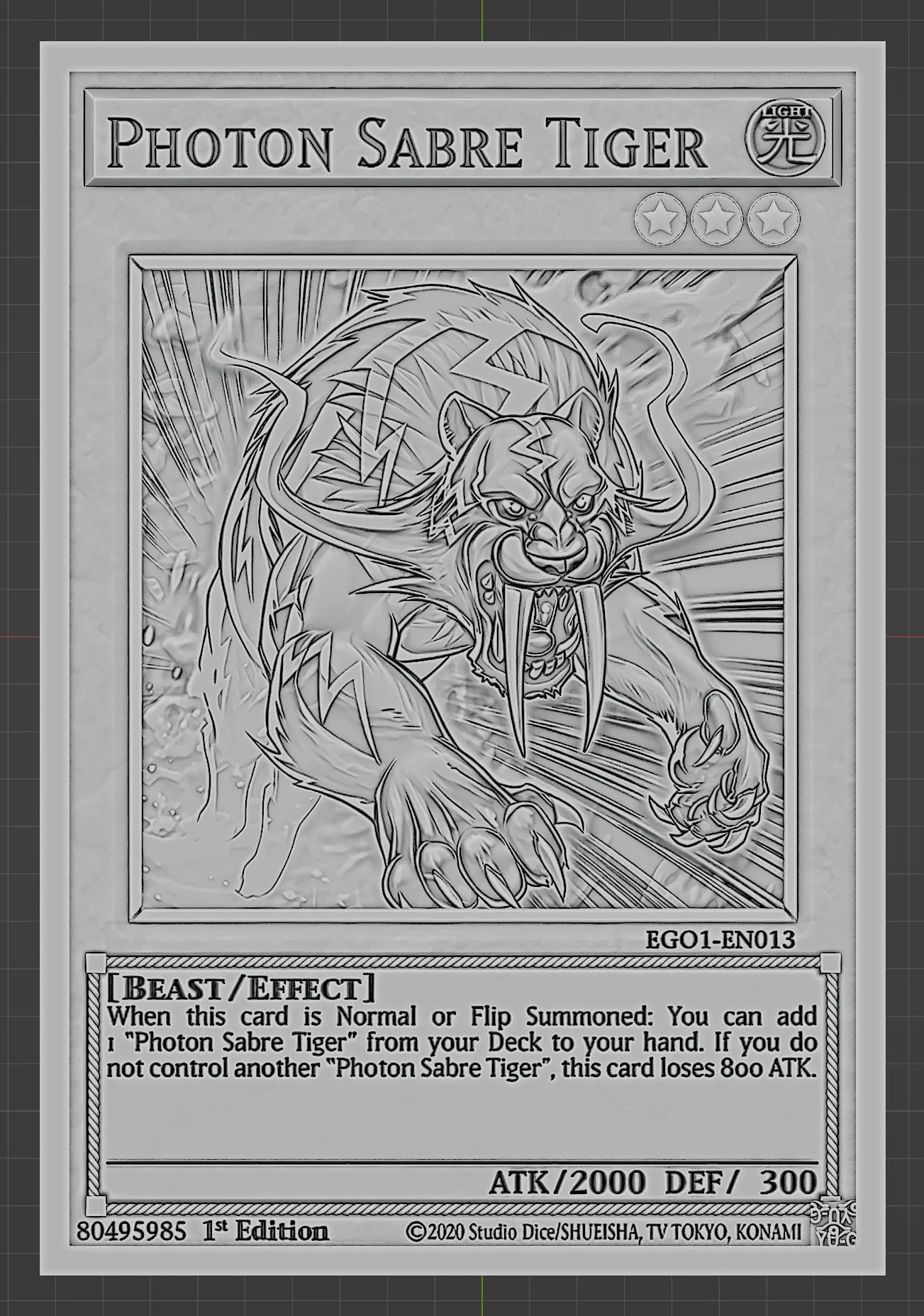Photon Sabre Tiger - yu-gi-oh!