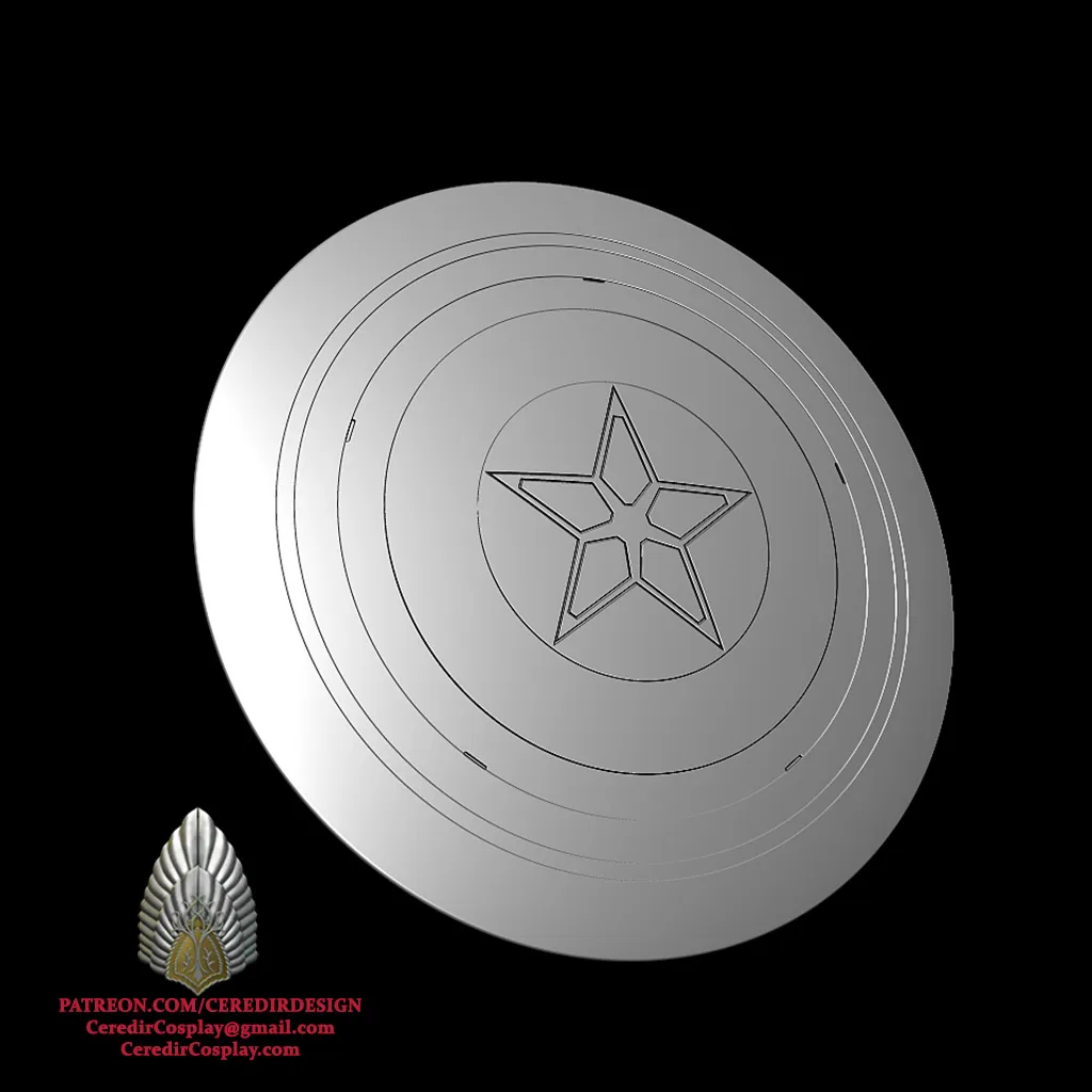 Captain America Brave New World Shield 3D DIGITAL DOWNLOAD