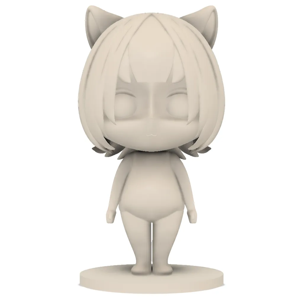 Vtuber Poko Rakun Chibi Figurine