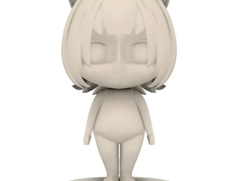 Vtuber Poko Rakun Chibi Figurine