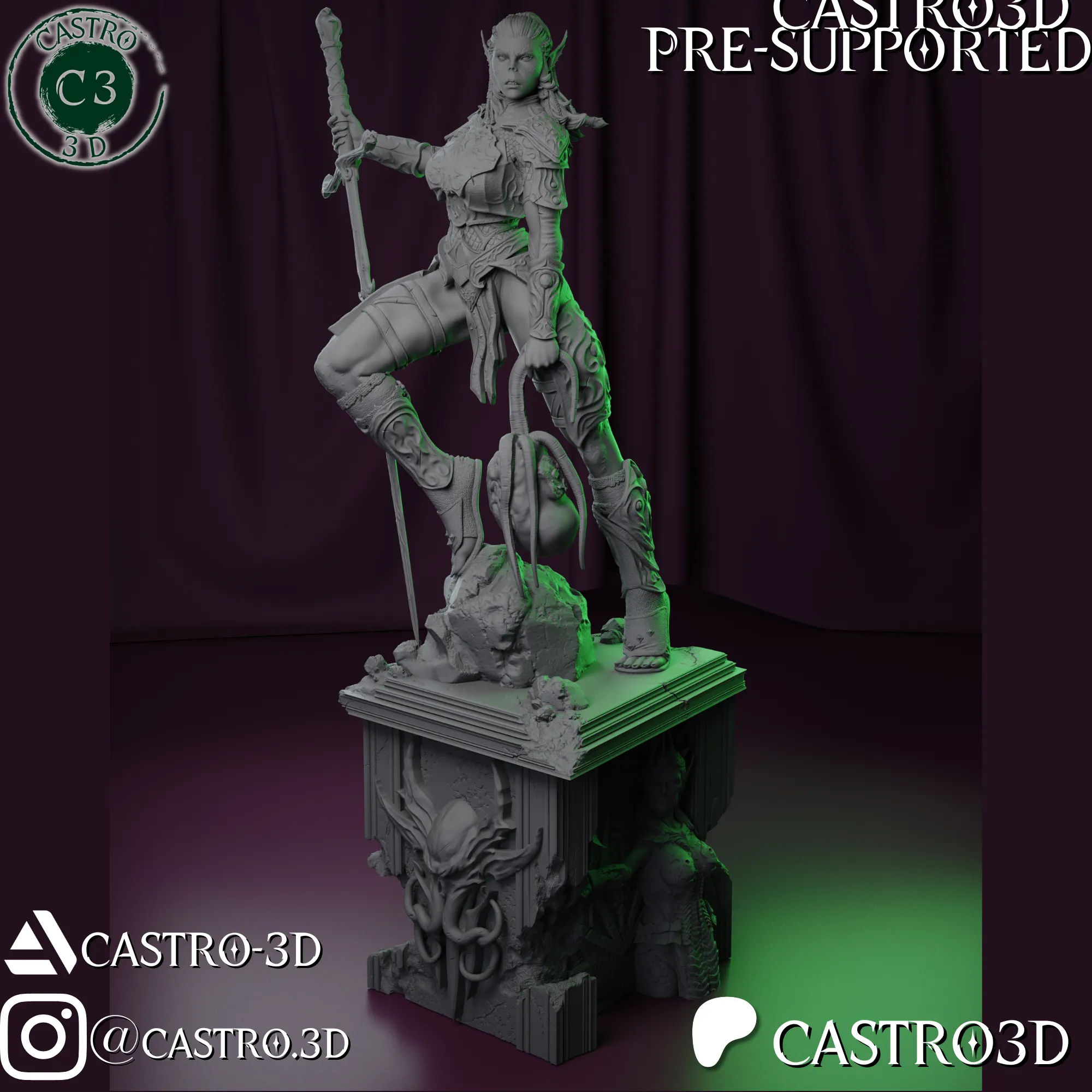 LaeZel - Champion of Vlaakith - Baldurs Gate 3 Mini Collecti