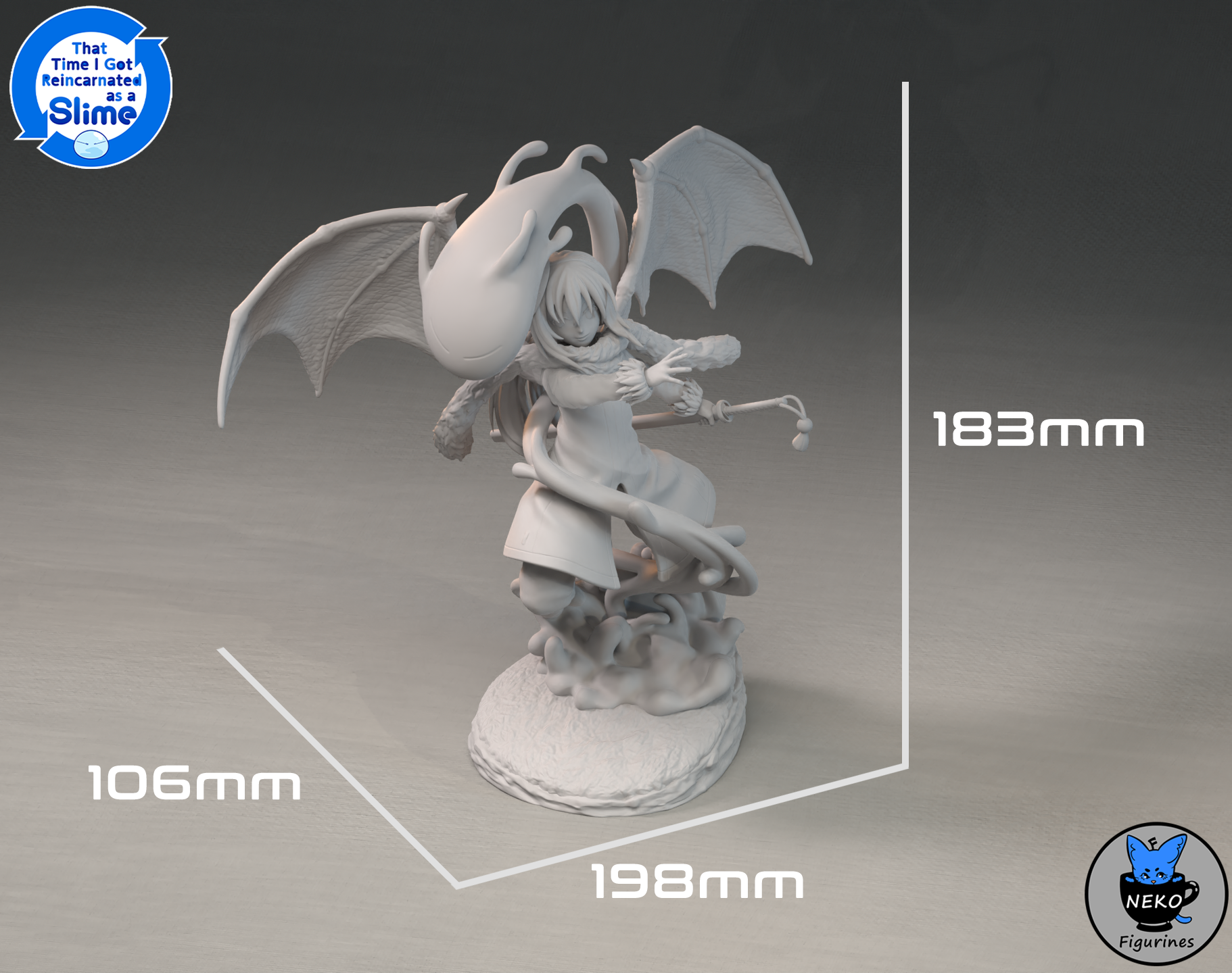 3D file Rimuru Tempest - Reincarnated as a Slime Anime Model for 3D  Printing 3D print model 👹・3D printer model to download・Cults
