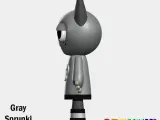 Gray Sprunki Incredibox 3D STL Character Fanart-1