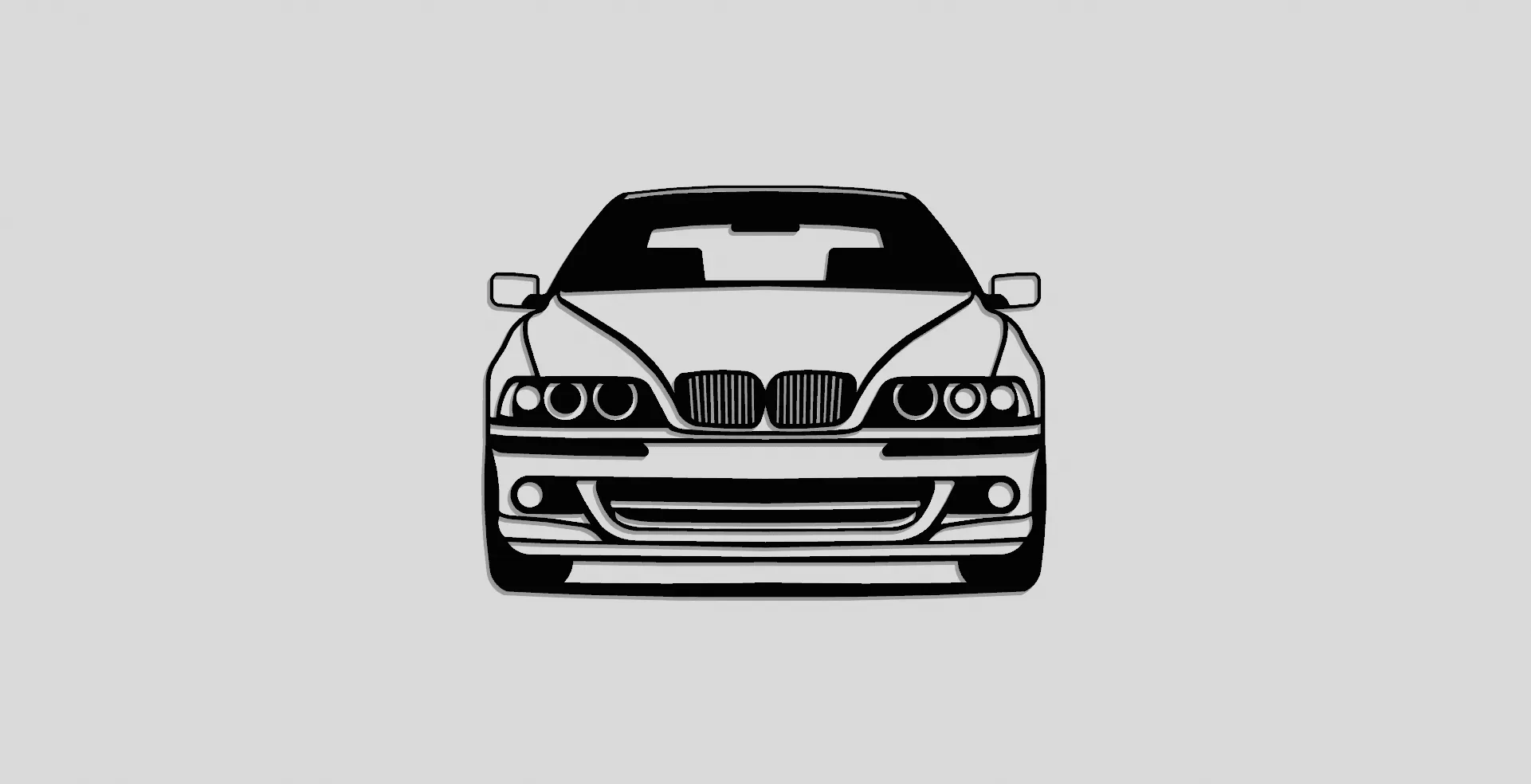 bmw m5 e39 front silhouette