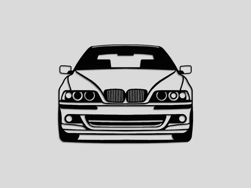 bmw m5 e39 front silhouette