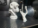 Zen monkey Bust Sculpture-6