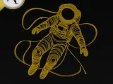 Astronaut - Line Art - 2D Wall Art Decor-0