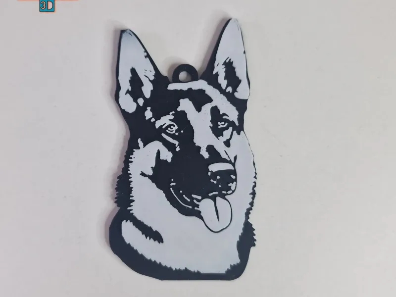 Llavero de Pastor alemán (German Shepherd)