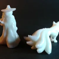 Hannya & Familiar - Lesser Demon - PRESUPPORTED - 32mm Scale-2