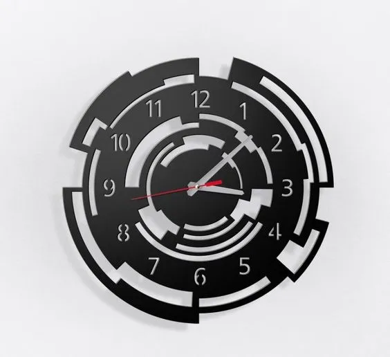 sci-fi wall clock design