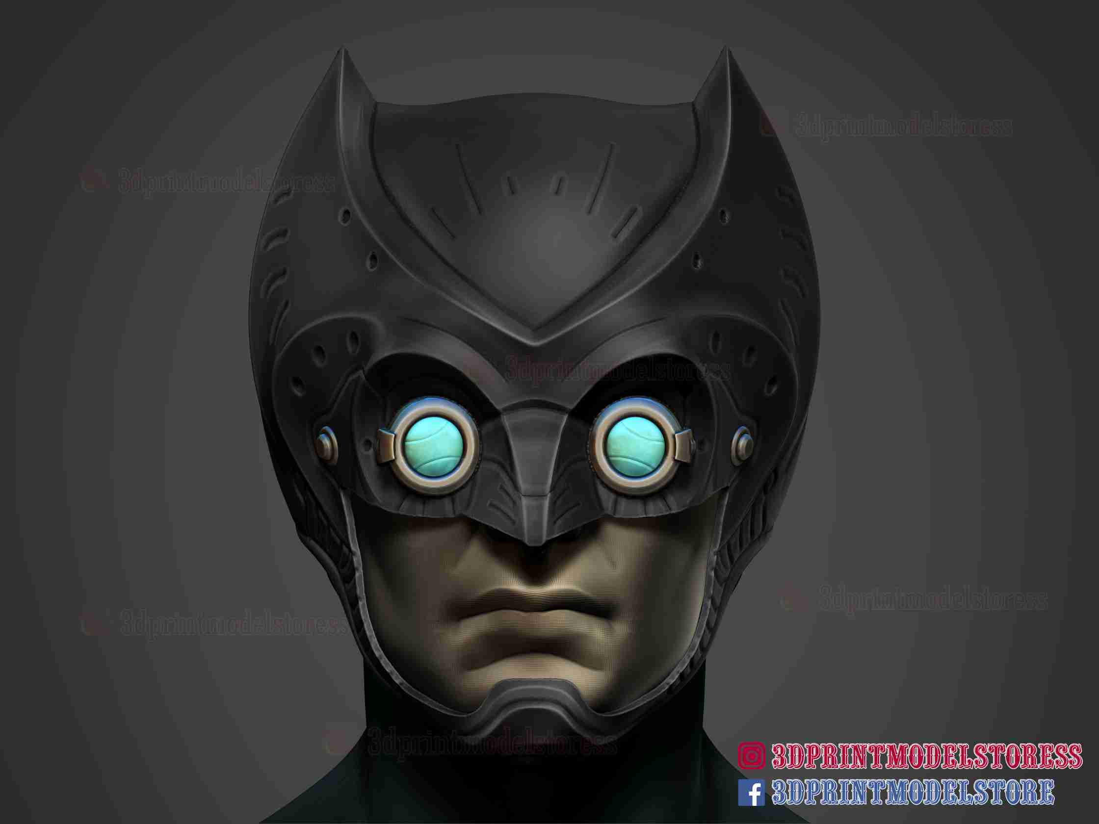 Owlman Helmet DC Comics Cosplay Gotham Knights 3D models