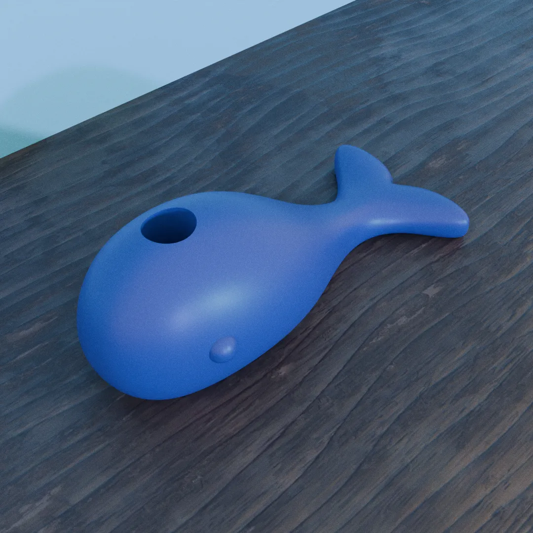 whale pencil holder