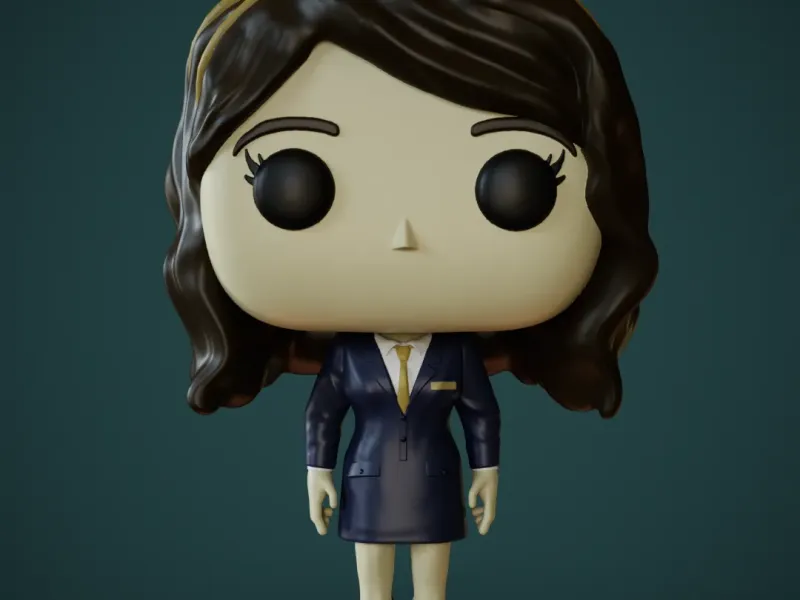 Funko Azafata custom pop