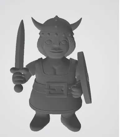 Garden Gnome Shield Maiden