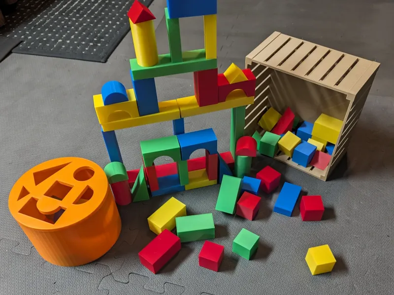 Blocos de Construção e Classificador de Formas: Idade Pré-Escolar