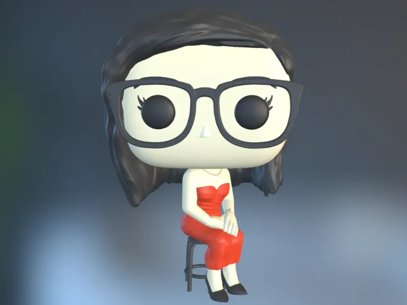 Funko oturan kadın