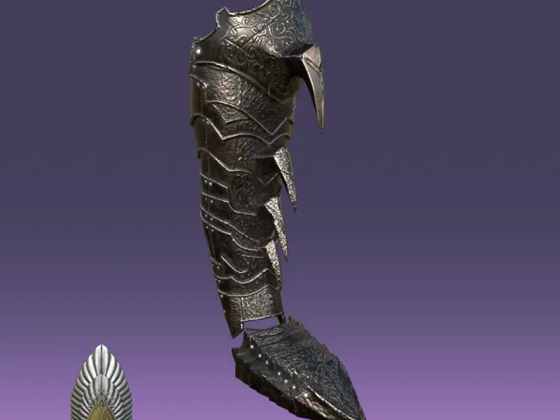Sauron Shin Armor lord of the rings 3D TELECHARGEMENT NUMERIQUE