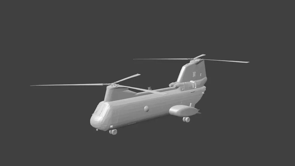 Ch46 Military helicopter