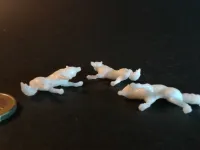 Wolf Pack - 3 Wolves - PRESUPPORTED - 32mm Scale-3