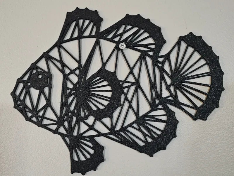 Clownfish - Geometrischer Wandaufhänger