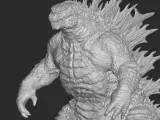 Godzilla stl file 3d printing, 3d print file, miniature-4