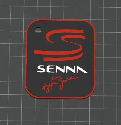 Keychain Ayrton Senna - Chaveiro do  Ayrton Senna