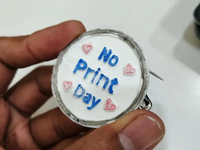 No-Print-Day-Abzeichen