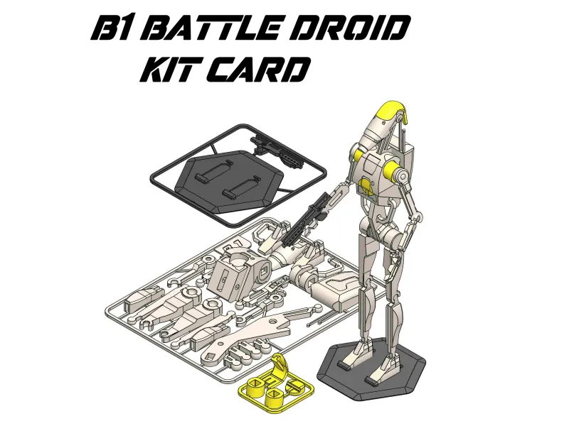 B1 Battle Droid Star Wars Kit Card