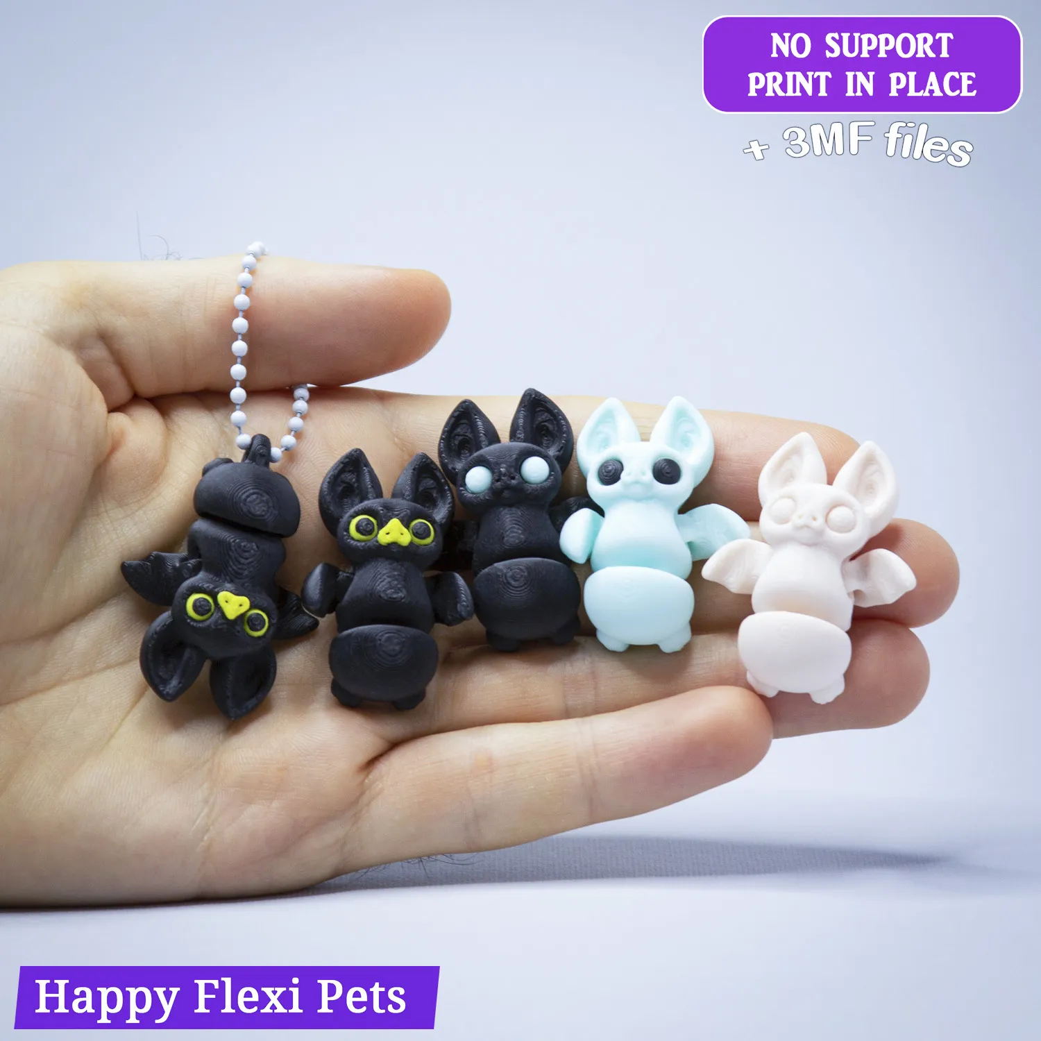 Dark's Bat - a flexi toy of Little Dark and her friends
