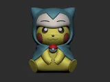 Pokemon - Pikachu Cosplay Snorlax-6