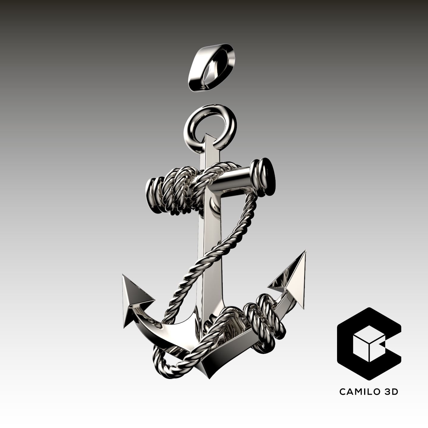 Anchor Pendant 3D models download Creality Cloud