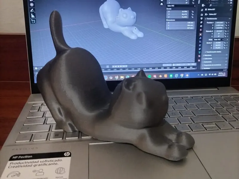 Soporte de celular en forma de gato
