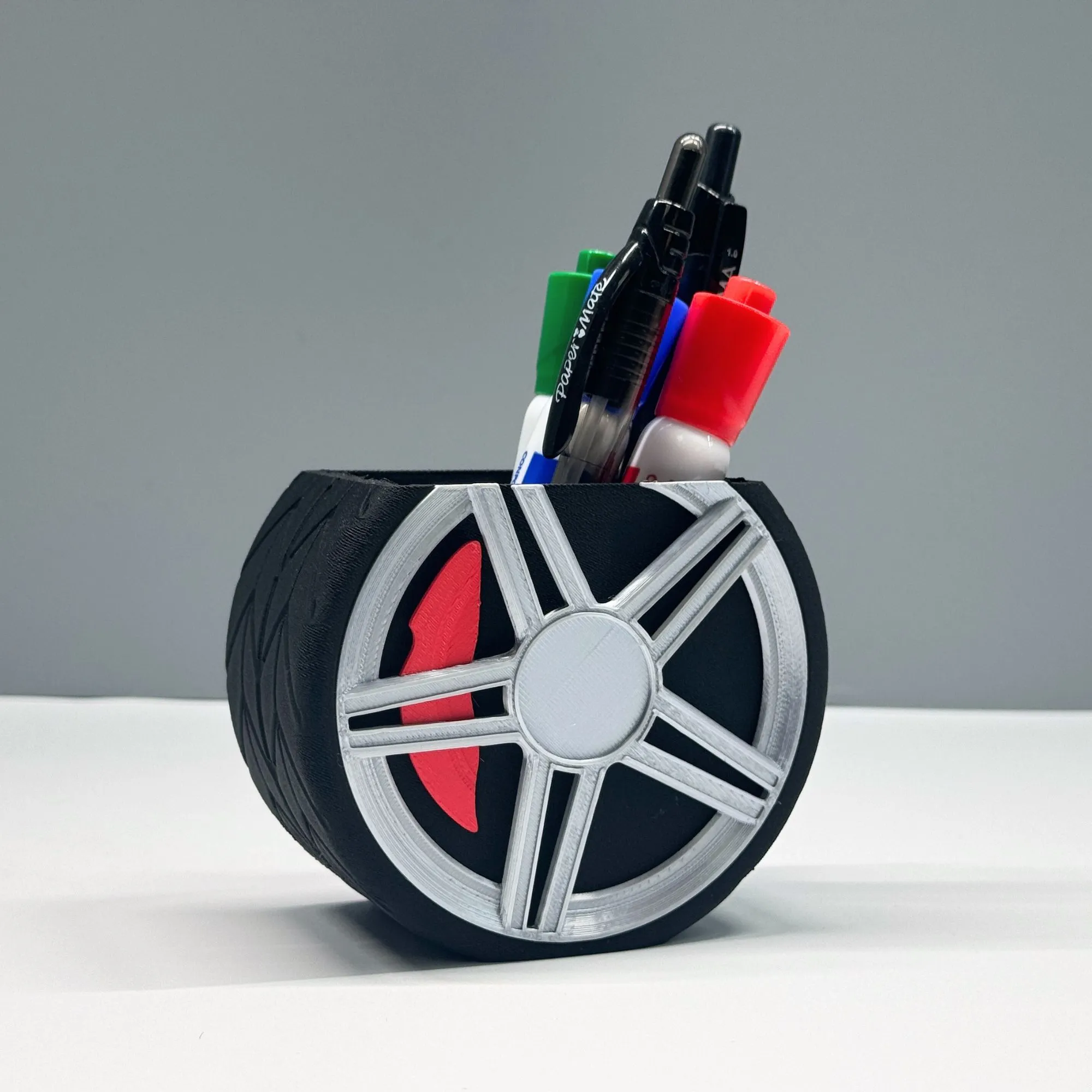 3D Printable Car Wheel Desktop Accessory