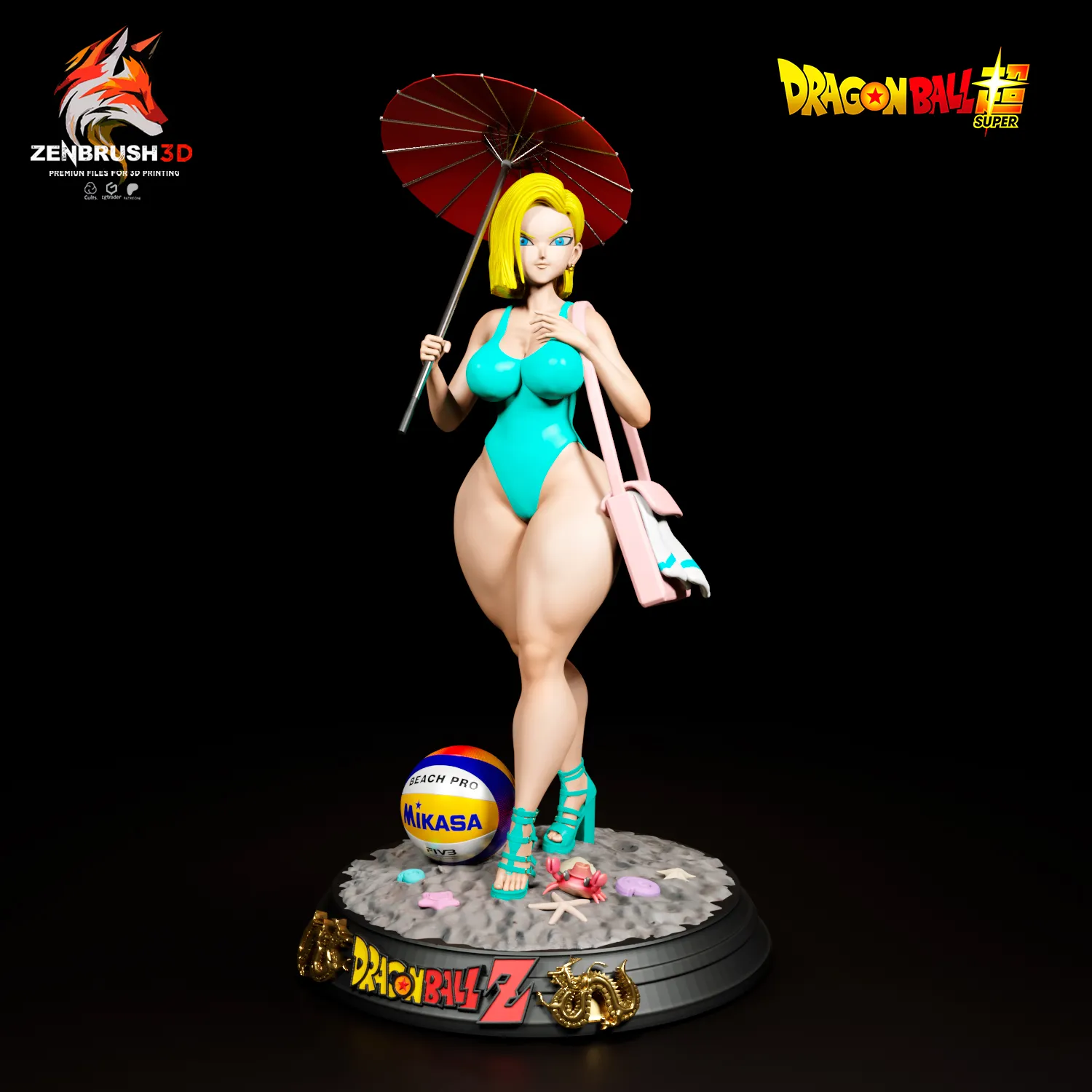 Android 18 - Beach Outfit + NFSW 3D PRINTING