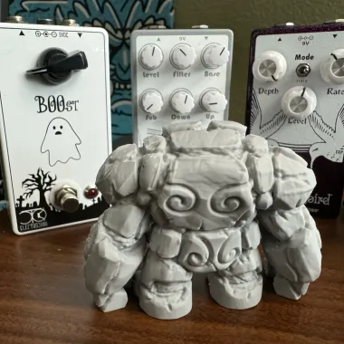 Stone Golem - Construct - PRESUPPORTED - D&D 32mm-1