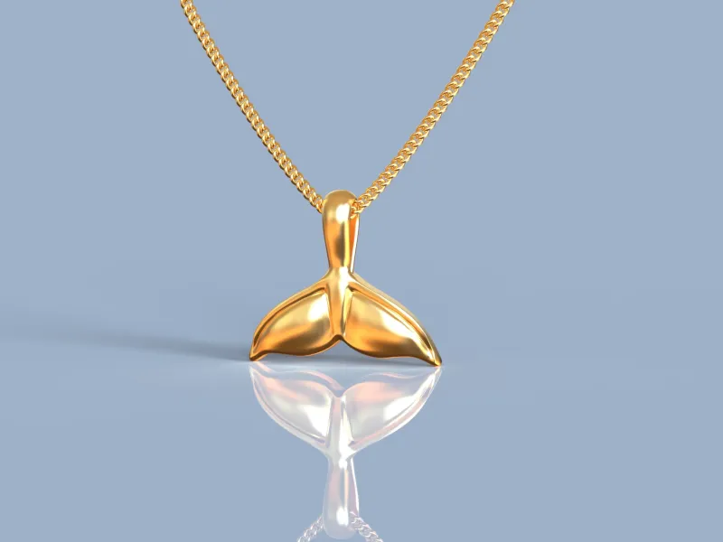 Whale Tail Pendant