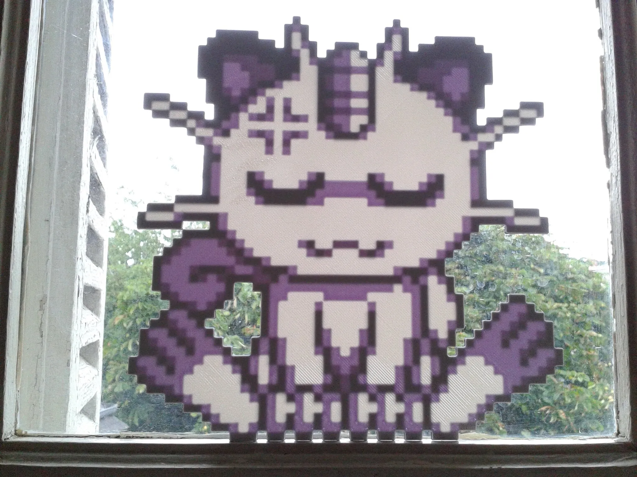 Meowth, Pixel Art, 3 filament changes