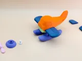 Chibi Seaplane with Rotating Propeller (See Images for Assembly)-7