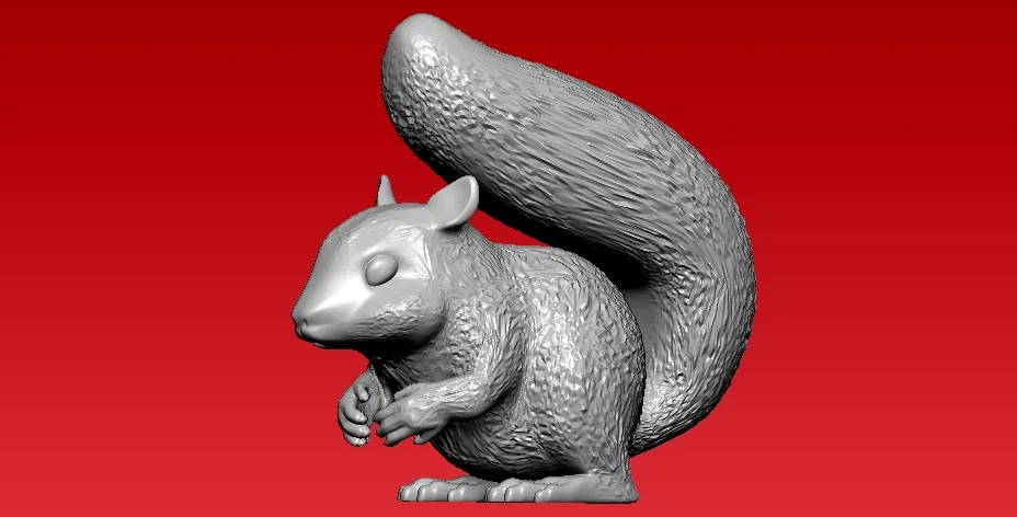 Little squirrel model - 3D print