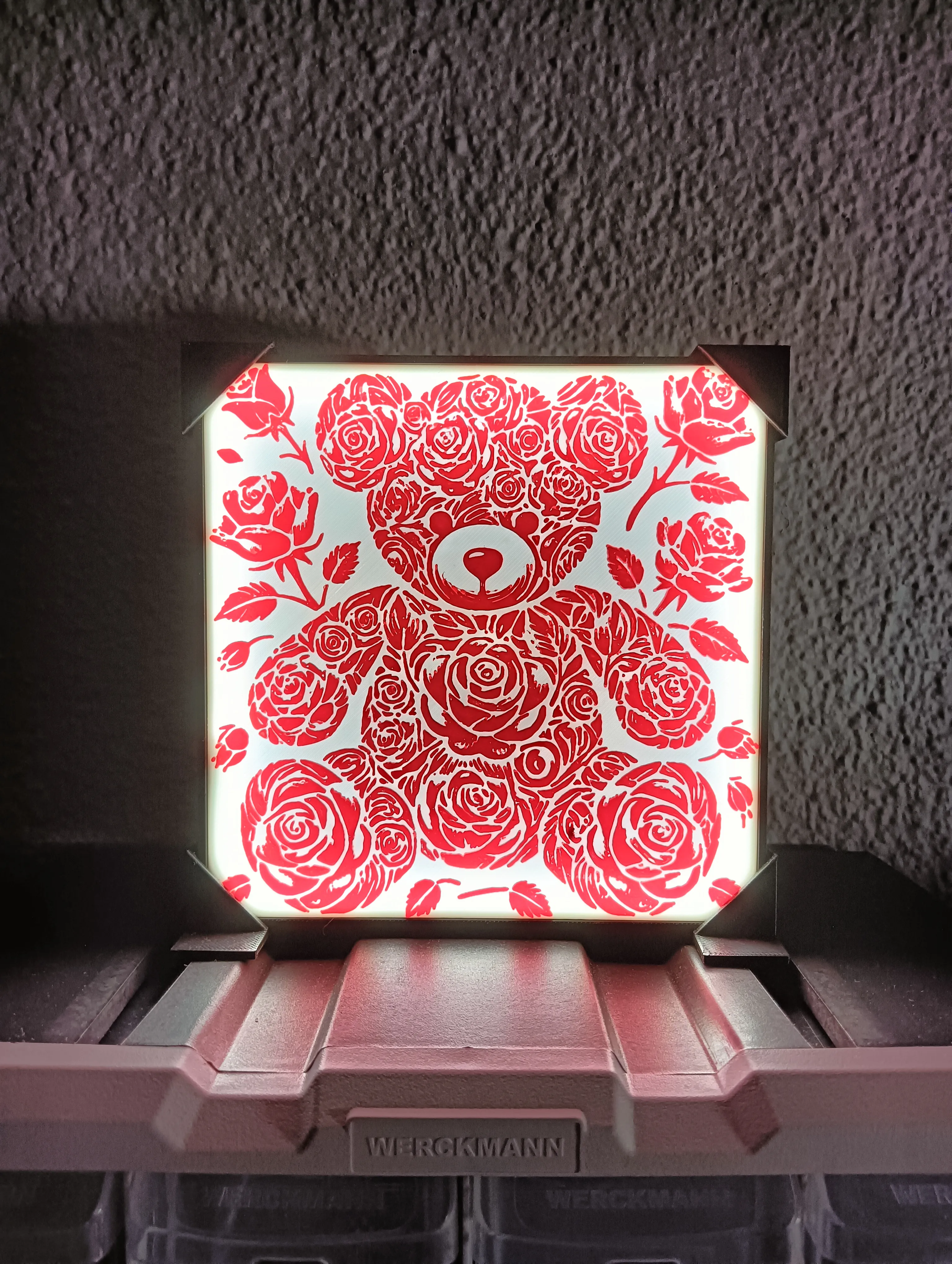 A Rose Teddy Bear Deco/Lamp the perfect Valentine’s Day gift