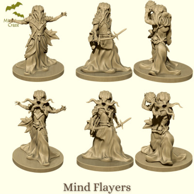 Mindflayers Set 3d model