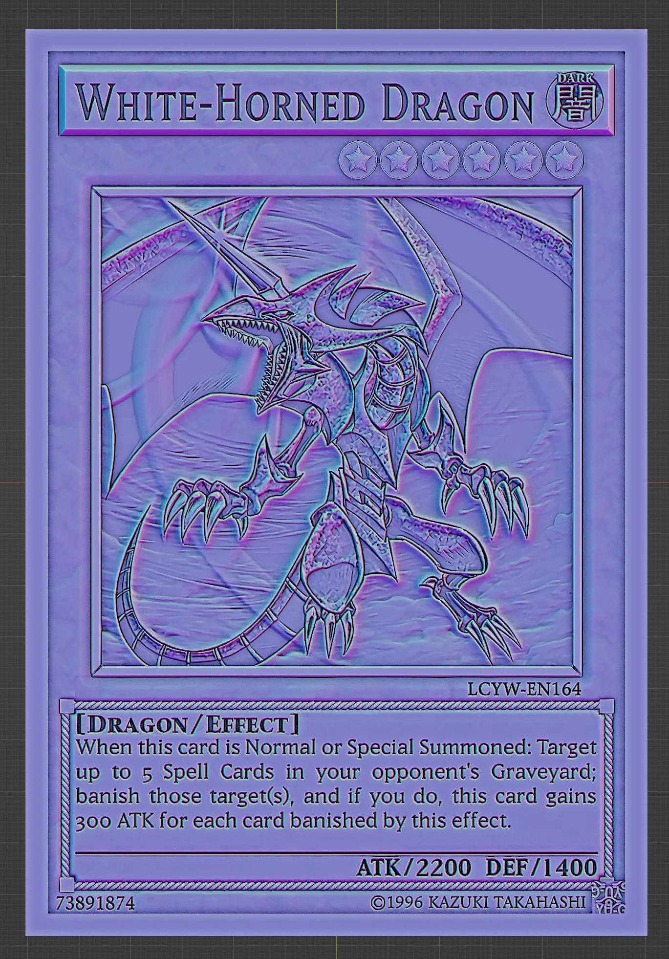 White-Horned Dragon - yu-gi-oh!
