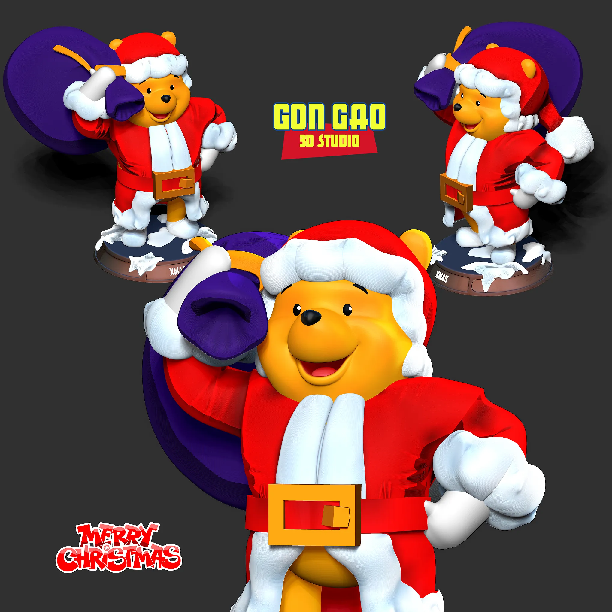 Weihnachtsmann Pooh